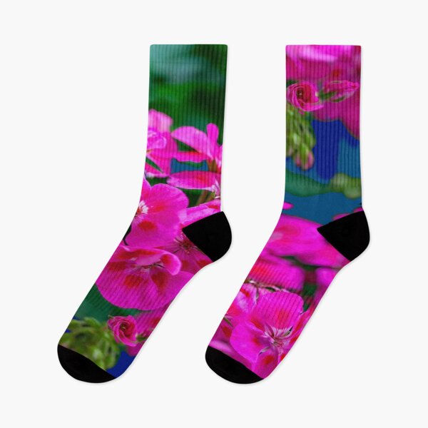 Item preview, FUCHSIA PINK SPRING GARDEN FLOWERS ART designed and sold by sharlesart.