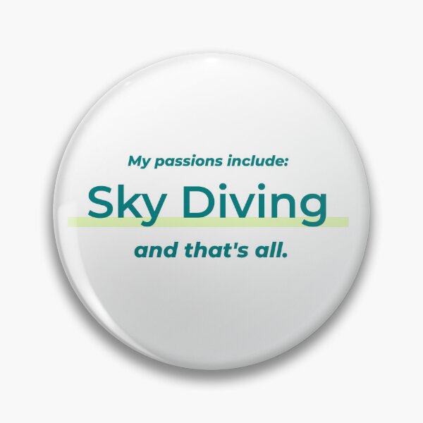 Item preview, Sky Diving is my passion designed and sold by cooldesignsalot.