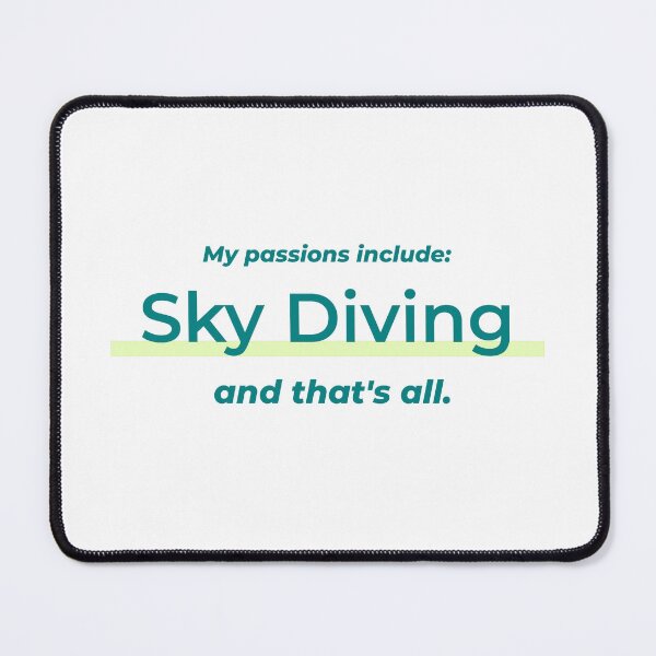 Item preview, Sky Diving is my passion designed and sold by cooldesignsalot.