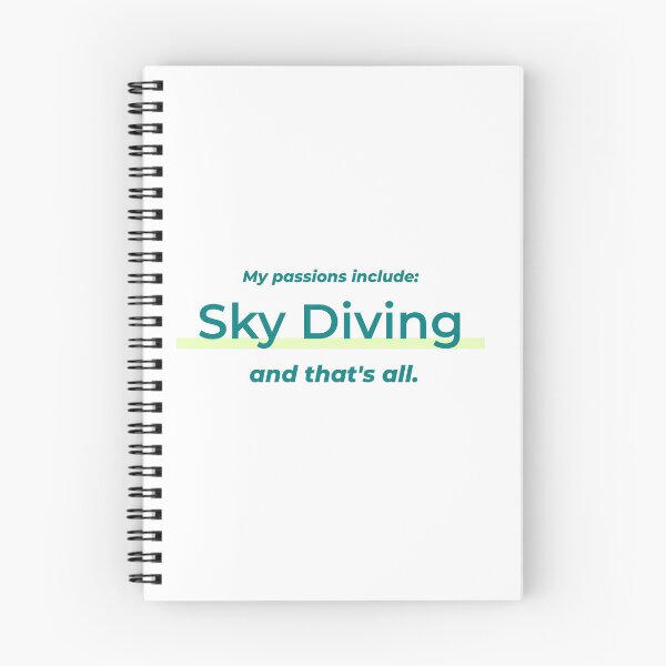 Item preview, Sky Diving is my passion designed and sold by cooldesignsalot.