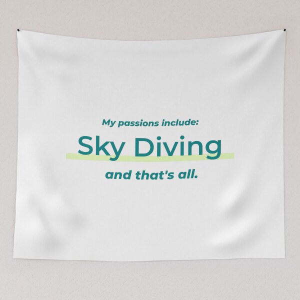 Item preview, Sky Diving is my passion designed and sold by cooldesignsalot.