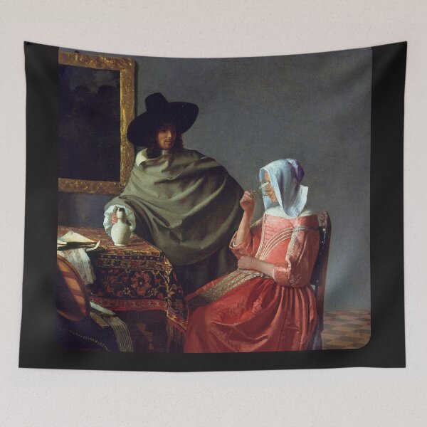 Item preview, Vermeer - The Glass of Wine Zoom In - 8 designed and sold by ArtZoomIn.