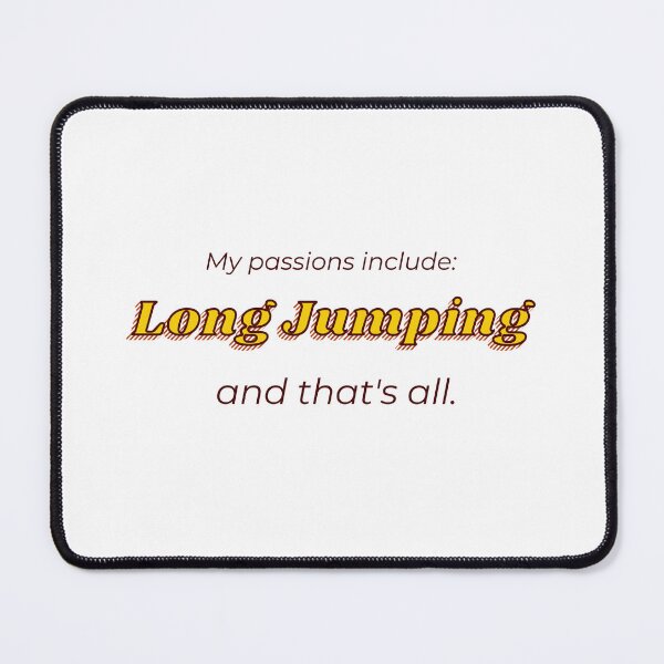 Item preview, Long Jumping is my passion designed and sold by cooldesignsalot.