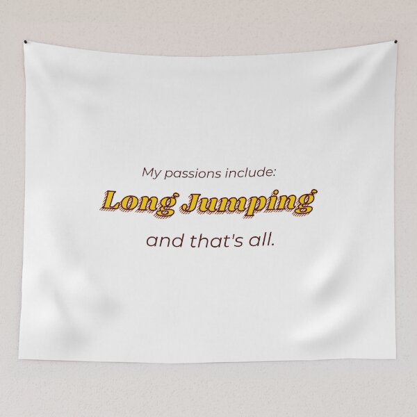Item preview, Long Jumping is my passion designed and sold by cooldesignsalot.