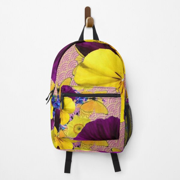 Item preview, PURPLE-YELLOW PANSY SPRING FLORAL ABSTRACT designed and sold by sharlesart.