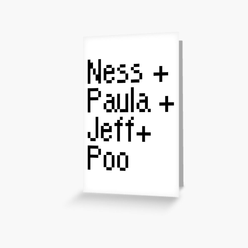 "Earthbound Character Names" Greeting Card by dandydudette | Redbubble