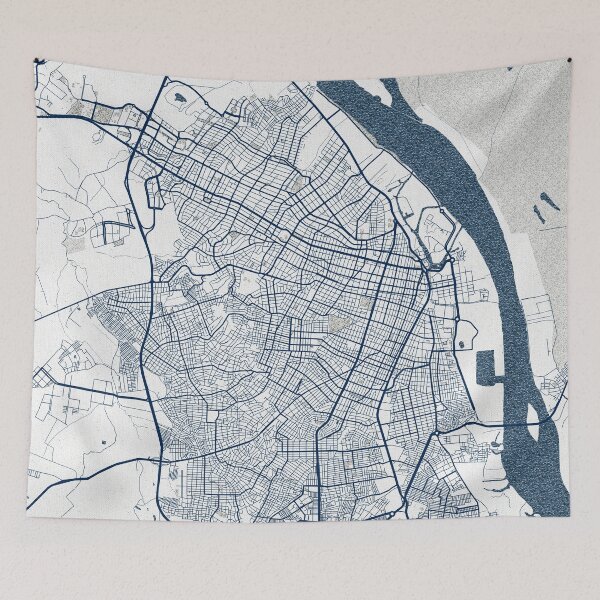Item preview, Barranquilla City Map Colombia - Coastal designed and sold by deMAP.