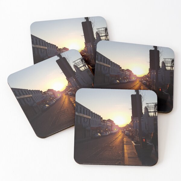 Item preview, Sunset in Northern Ireland town designed and sold by mollyandjean.