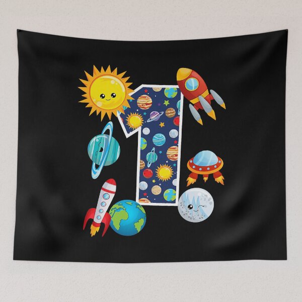 Item preview, Outer Space Planet Guide 1 Year Old 1st Birthday Party designed and sold by PameGraha.