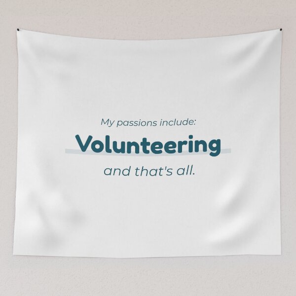 Item preview, Volunteering is my passion designed and sold by cooldesignsalot.
