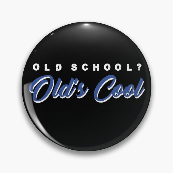 Item preview, Old School Old's Cool white+blue designed and sold by VintageABC.