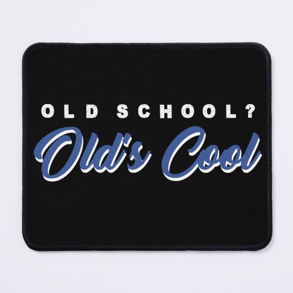 Item preview, Old School Old's Cool white+blue designed and sold by VintageABC.