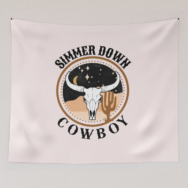 Item preview, Simmer Down Cowboy (Western Style Gift) designed and sold by i-longmanshop.
