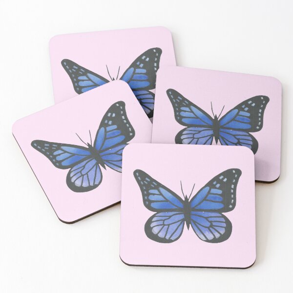 Item preview, blue watercolor butterfly designed and sold by star-berry.
