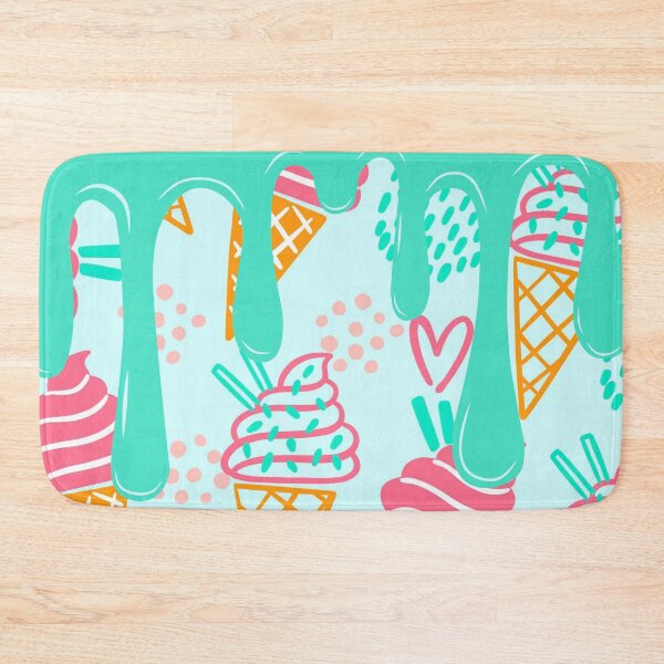 Item preview, summer green melting ice cream pattern designed and sold by Beeroclock.