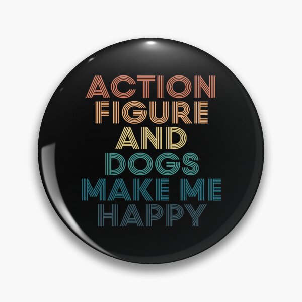 Item preview, Action Figure And Dogs Make Me Happy- Gift for Action Figure & Dogs Fans designed and sold by kindxinn.