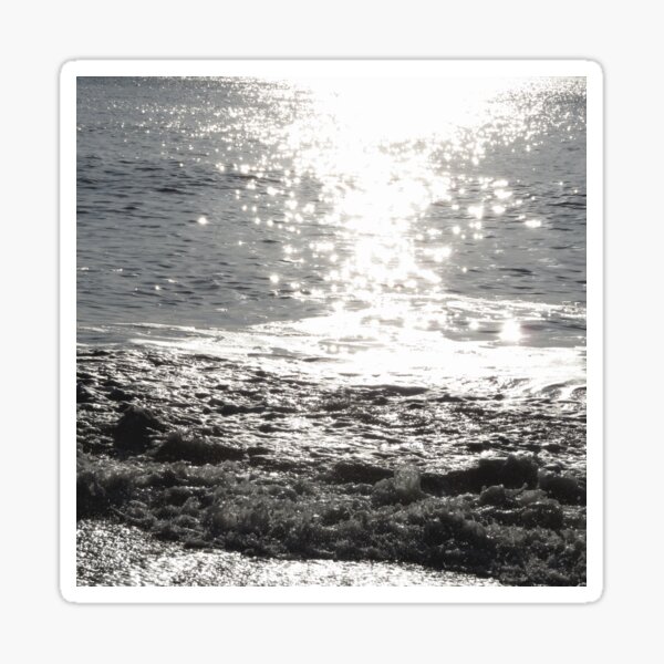 Waves with added sunlight sparkles Sticker