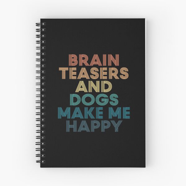 Item preview, Brain Teasers And Dogs Make Me Happy- Gift for Brain Teasers & Dogs Fans designed and sold by kindxinn.