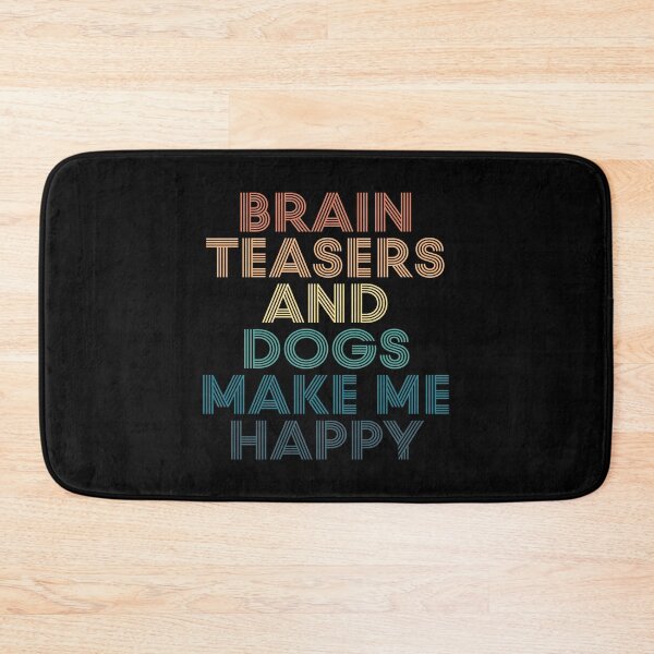 Item preview, Brain Teasers And Dogs Make Me Happy- Gift for Brain Teasers & Dogs Fans designed and sold by kindxinn.