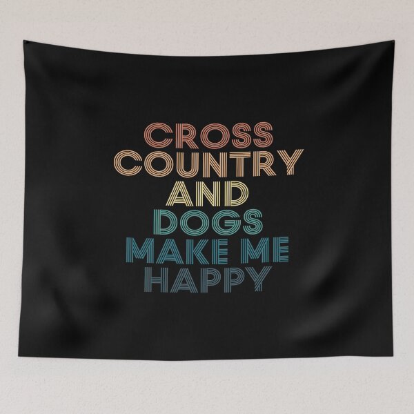 Item preview, Cross Country And Dogs Make Me Happy- Gift for Cross Country & Dogs Fans designed and sold by kindxinn.