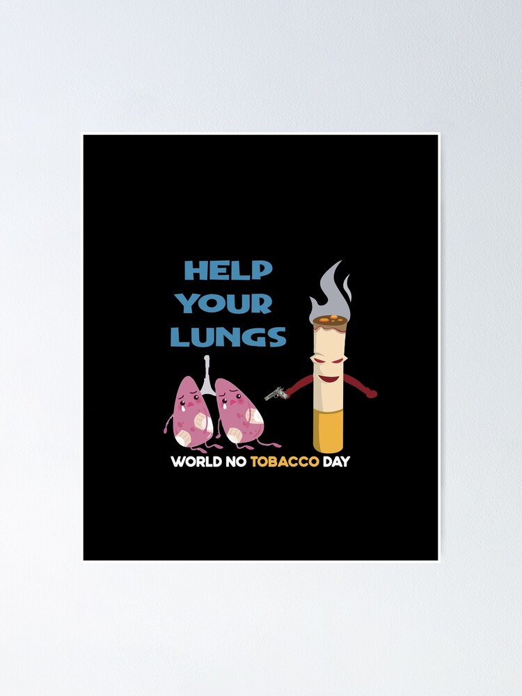 tobacco free poster world no tobacco day ,Tobacco Free zone, Anti-smoke, help your lungs