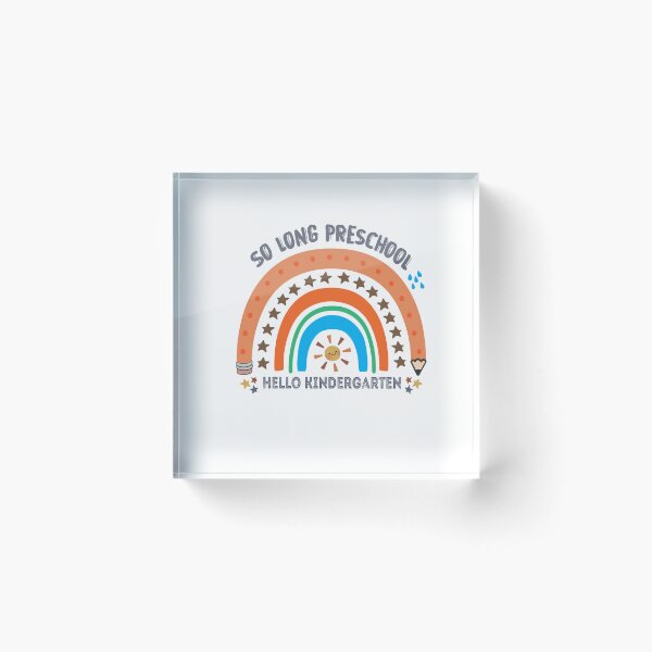Item preview, Funny graduation Saying Quote, So Long Preschool Hello Kindergarten, Cool Teacher Kids, designed and sold by altk btk.