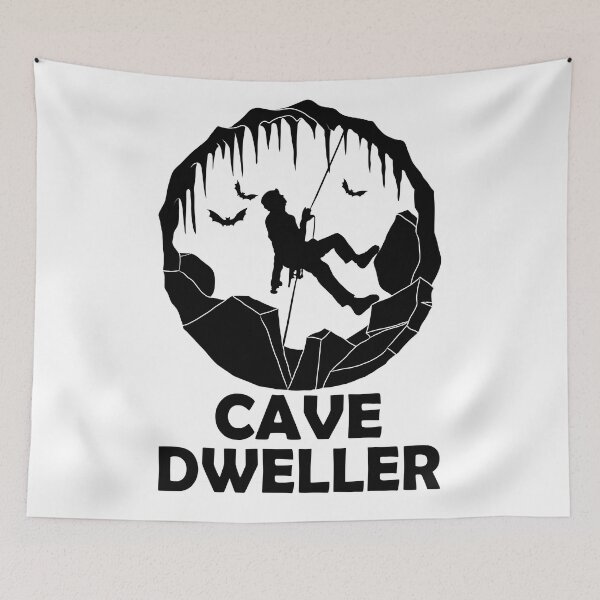Item preview, Cave Dweller - Cave Spelunking Speleology designed and sold by TheInkElephant.