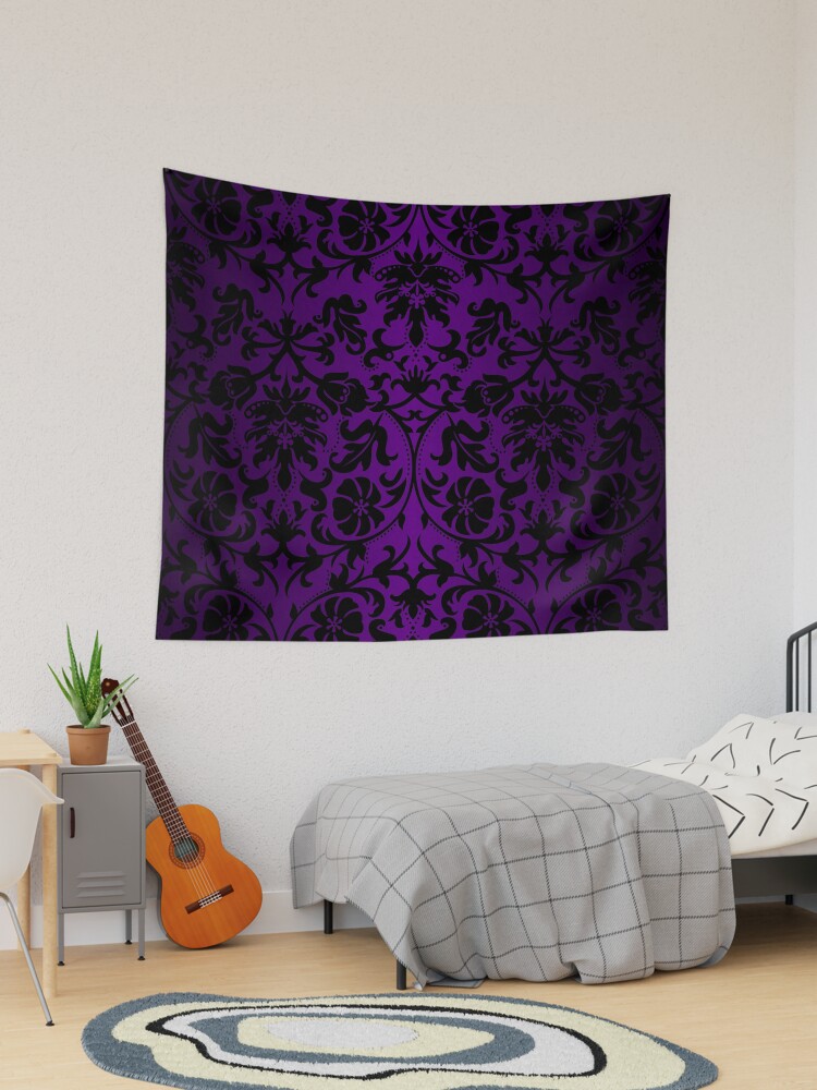 Purple and black discount tapestry