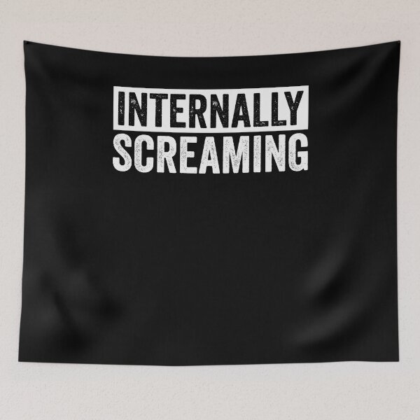 Item preview, Internally Screaming Shirt, Mental Health Matters Shirt, Depression Shirt, BPD Shirt, Anxiety Disorder Shirt, Bipolar Disorder Shirt,  designed and sold by aymob.