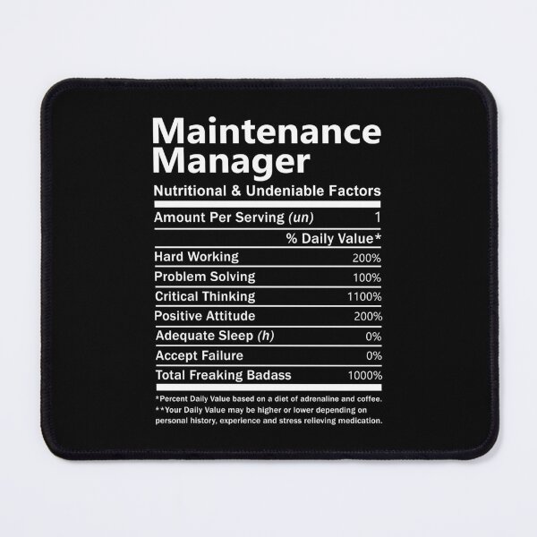 Item preview, Maintenance Manager T Shirt - Nutritional And Undeniable Factors Gift Item Tee designed and sold by watkinsmat.