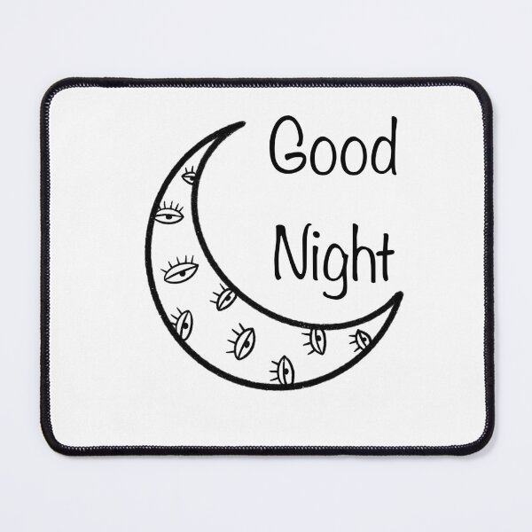 Item preview, Black Half Moon Evil Eye - Good Night Artwork designed and sold by Ro8thie.