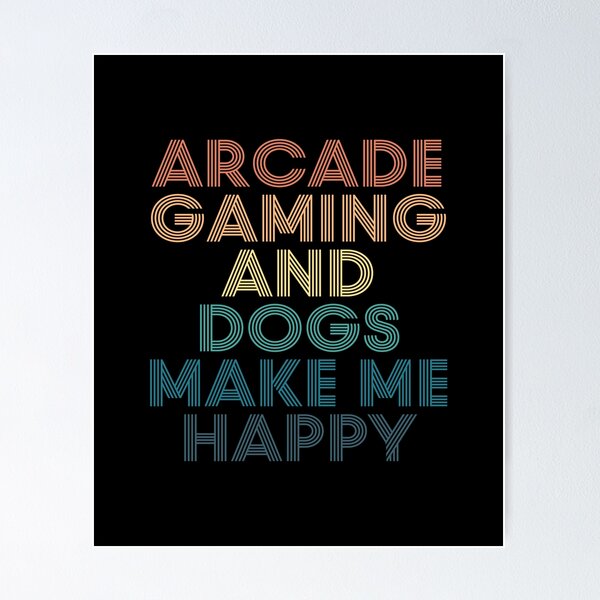 Artikel-Vorschau von Arcade-Gaming und Hunde machen mich glücklich – Geschenk für Arcade-Gaming- und Hunde-Fans, designt und verkauft von kindxinn.