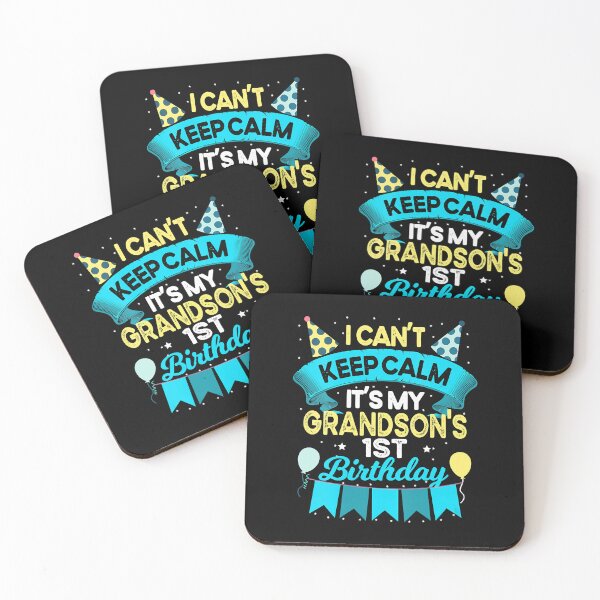 Item preview, I Cant Keep Calm Its My Grandsons 1st Birthday 1 Years Old Grandson Gift designed and sold by PameGraha.