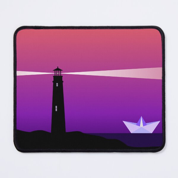 Item preview, Lighthouse and a paper boat in the sunset. Illuminate the way  designed and sold by TashaVector.