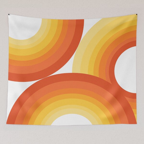 Item preview, Yellow and orange retro circles designed and sold by BattaAnastasia.