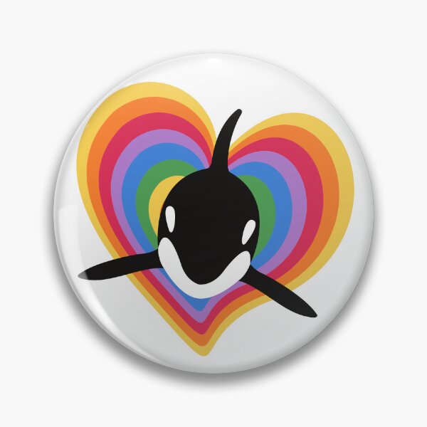 Item preview, Cute Colorful Orca Killer Whale T-Shirt - Best Gift For Orca Lover / Unique Orca With Heart Design Shirt designed and sold by Kenny789.