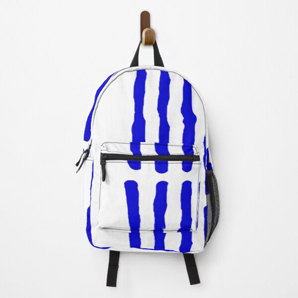 Item preview, Blue and White Vertical Stripes Wonky yes designed and sold by DianeBP.