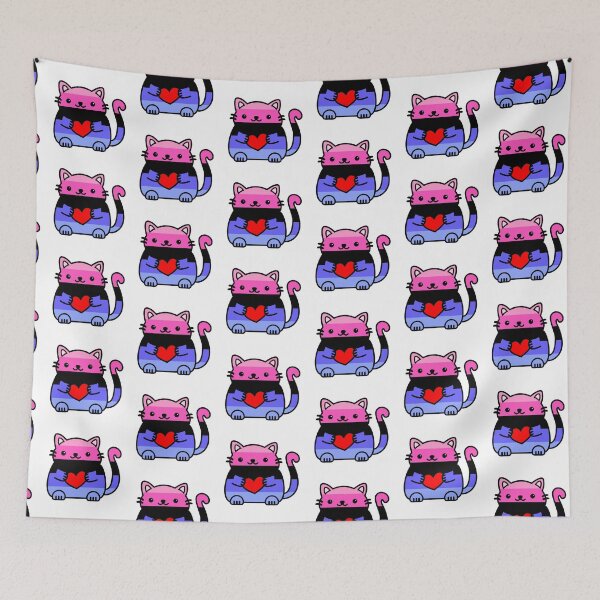 Item preview, Omnisexual Pride Flag Kitty designed and sold by ilexdesigns.