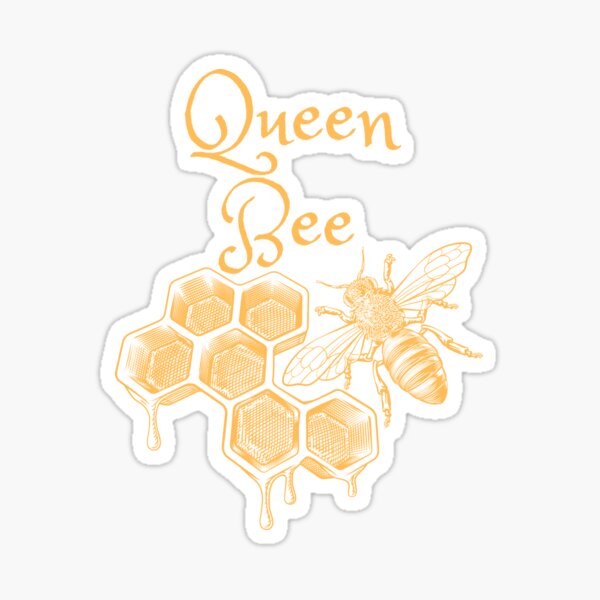 Womens Queen Bee Boss Lady Bee Gifts For Women' Sticker