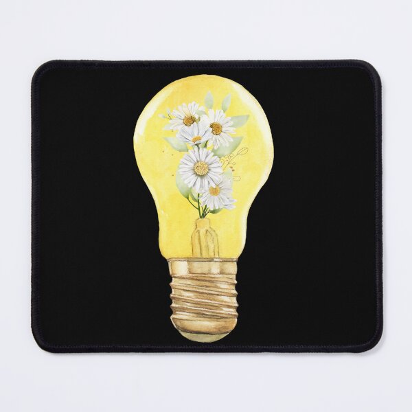 Item preview, Light Bulb with Yellow Flowers, cool design for flower lovers designed and sold by Sun Rise.