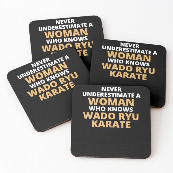 Item preview, Never Underestimate A Woman Who Knows Wado Ryu Karate designed and sold by clickmostro.