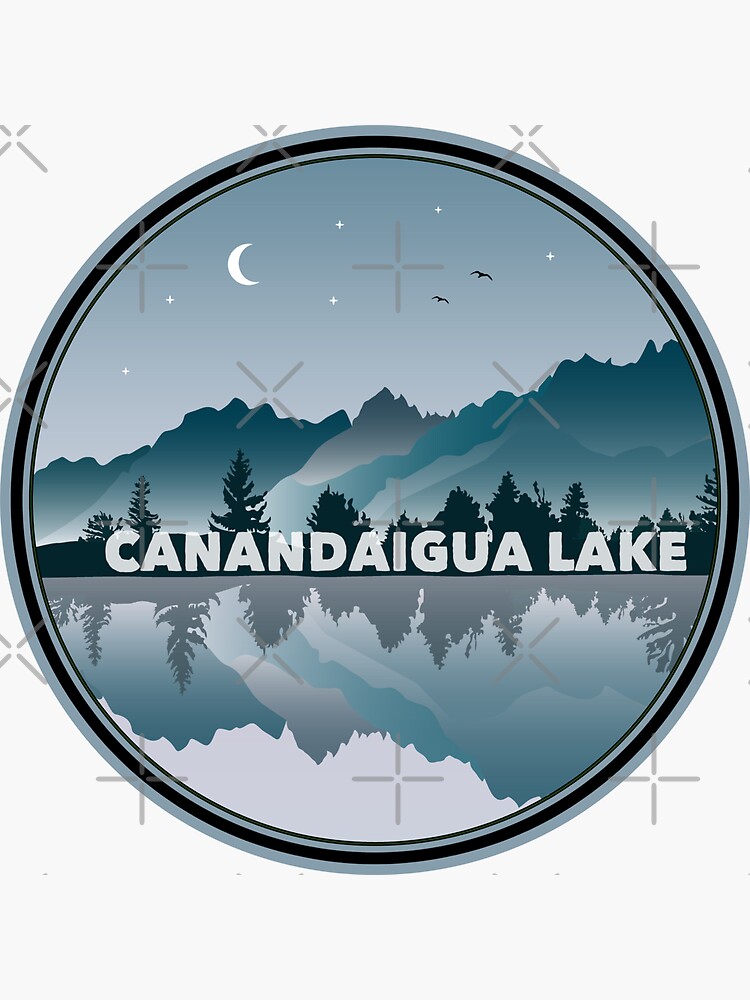 "Canandaigua Lake New York Reflection" Sticker for Sale by esskay