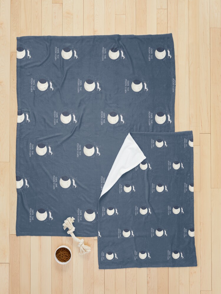 Alternate view of Over the Moon-icorn Pet Blanket