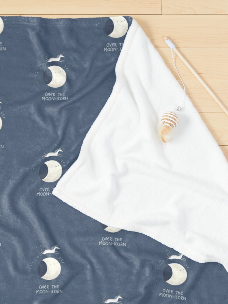 Alternate view of Over the Moon-icorn Pet Blanket
