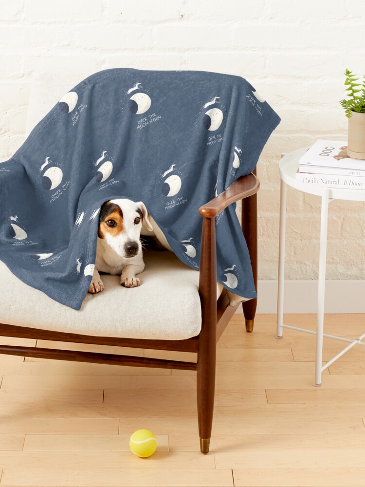 Alternate view of Over the Moon-icorn Pet Blanket