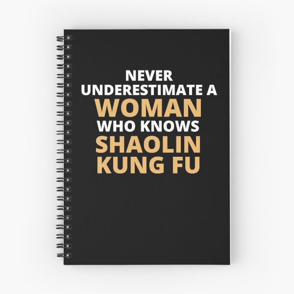 Item preview, Never Underestimate A Woman Who Knows Shaolin Kung Fu designed and sold by clickmostro.