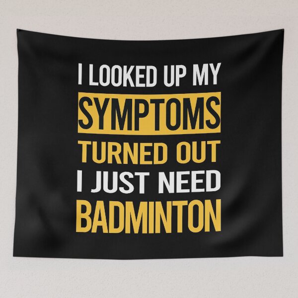 Item preview, Funny My Symptoms Badminton designed and sold by kerry8d7dlaurie.