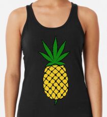 Pineapple Weed Leaf (Fold Up) Shirt Racerback Tank Top