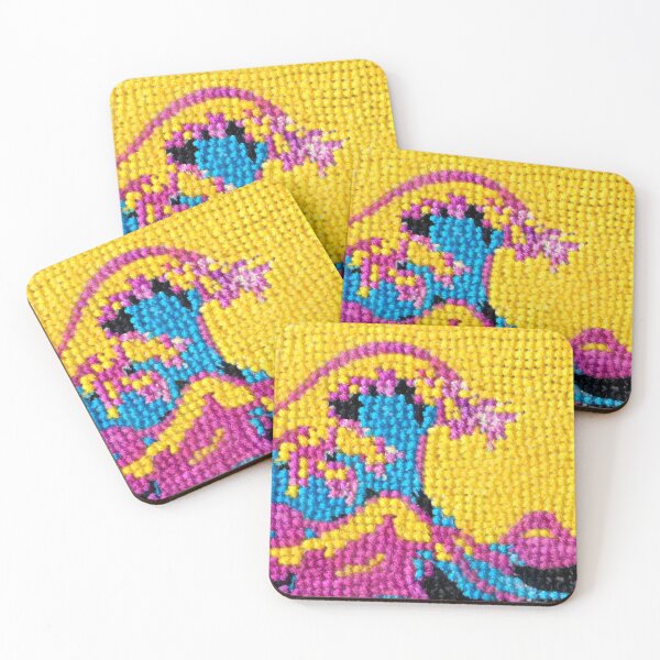 Item preview, Wave in Neon (Stitched) designed and sold by Ticklish.