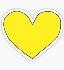 Yellow heart Sticker